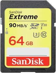 MEMORY SDXC 64GB UHS-3/SDSDXW6-064G-GNCIN SANDISK цена и информация | Карты памяти | hansapost.ee