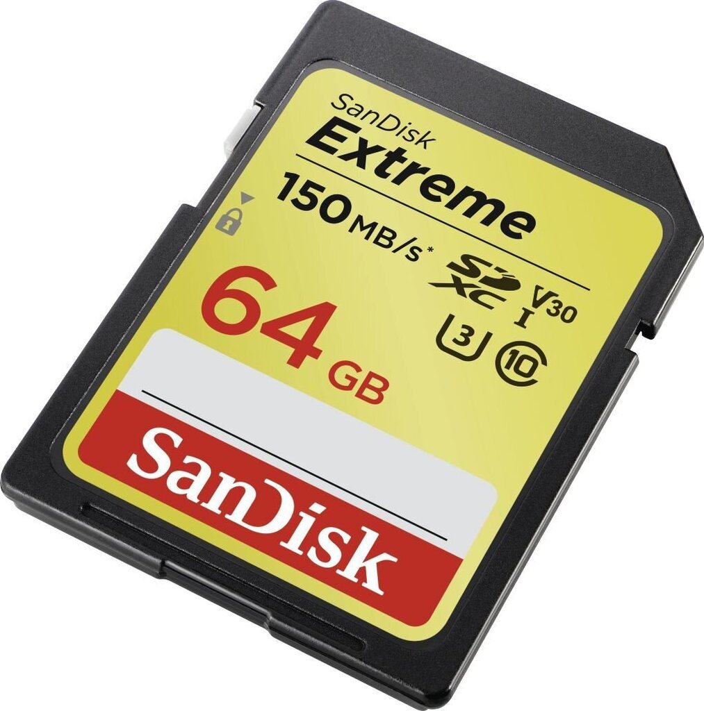 Mälupulk SANDISK Extreme SDXC Card 64GB 150MB/s цена и информация | Fotoaparaatide mälukaardid | hansapost.ee