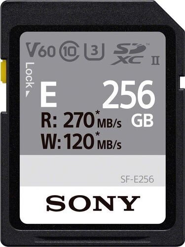 SDXC 256GB class 10 mälukaart Sony 256GB SF-E Series UHS-II цена и информация | Fotoaparaatide mälukaardid | hansapost.ee