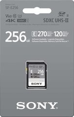 Карта памяти Sony SF-E256 256 GB, SDXC, Flash memory  цена и информация | Sony Мобильные телефоны, Фото и Видео | hansapost.ee