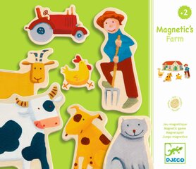 Деревянные магниты Ферма, 24 детали, Djeco DJ03110 цена и информация | Игрушки для малышей | hansapost.ee
