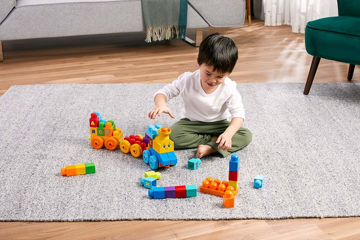 Klotsid Mega Bloks® Rongiga mängimine, 50-osaline hind ja info | Beebide mänguasjad | hansapost.ee