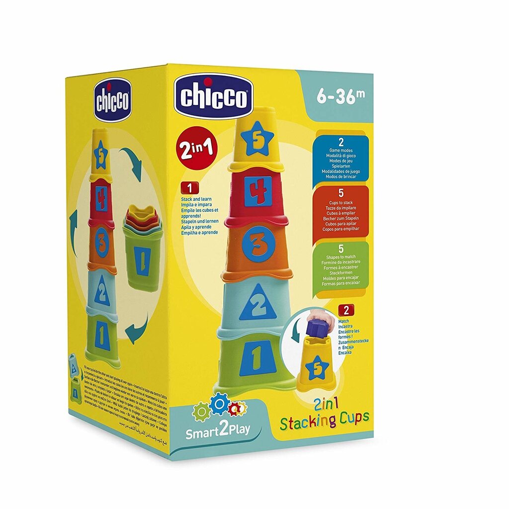 Püramiid-sorteerija Chicco, 5 osa цена и информация | Beebide mänguasjad | hansapost.ee