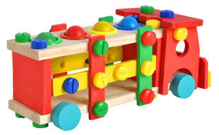 Hariv mänguasi puidust veoauto haamriga цена и информация | Игрушки для малышей | hansapost.ee