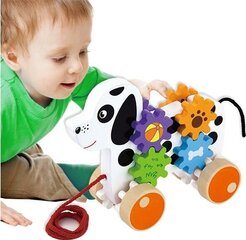 Puidust tõmmatav koer price and information | Toys for babies | hansapost.ee