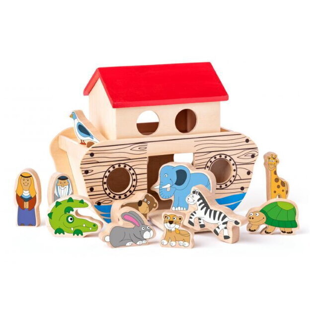 Puidust mänguasi - sorteerija Noa laev Woody, 90917 цена и информация | Beebide mänguasjad | hansapost.ee