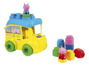 Koolibuss klotsidega Clementoni Clemmy Peppa Pig, 8 tk. цена и информация | Игрушки для малышей | hansapost.ee