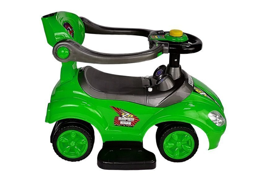 Tõukeauto Mega Car 3in1, roheline цена и информация | Beebide mänguasjad | hansapost.ee