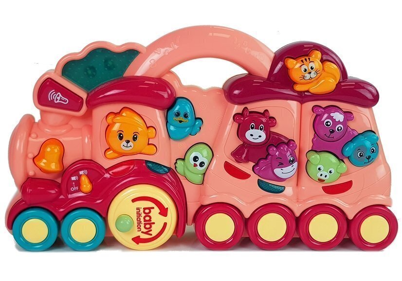 Interaktiivne rong lastele Lean Toys, punane цена и информация | Beebide mänguasjad | hansapost.ee