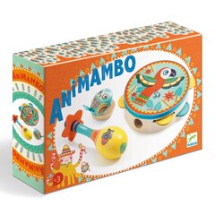 Muusikariistade komplekt - Tamburiin, maracas, kastanjett, Djeco Animambo DJ06016 hind ja info | Djeco Laste mänguasjad alates 3.a | hansapost.ee