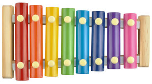 Värviline ksülofon цена и информация | Развивающие игрушки для детей | hansapost.ee