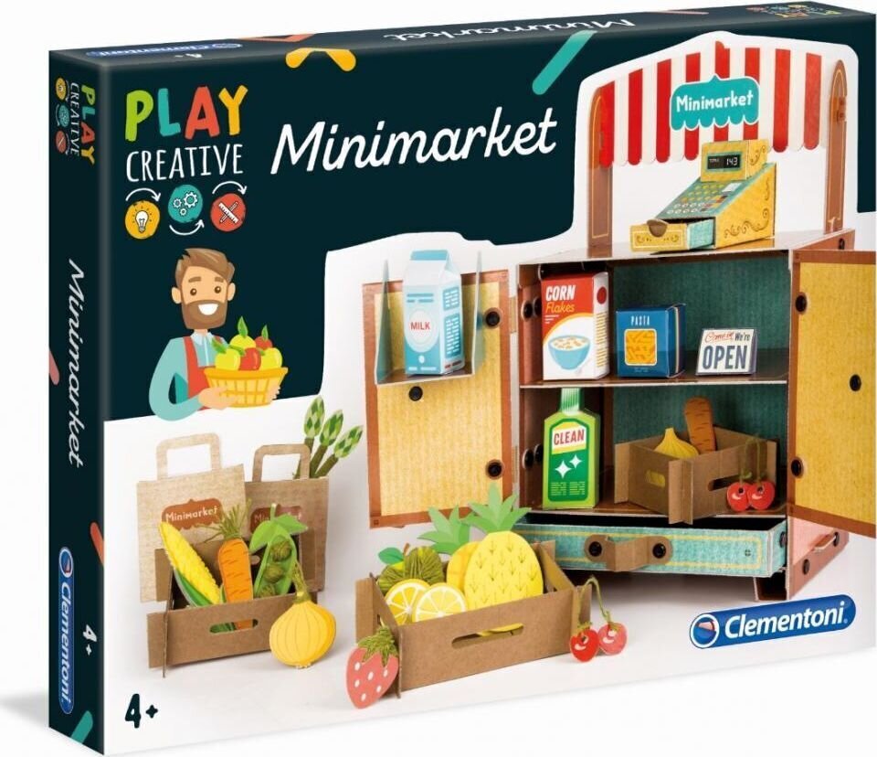 Loominguline komplekt Minipood Clementoni Minimarket цена и информация | Arendavad laste mänguasjad | hansapost.ee