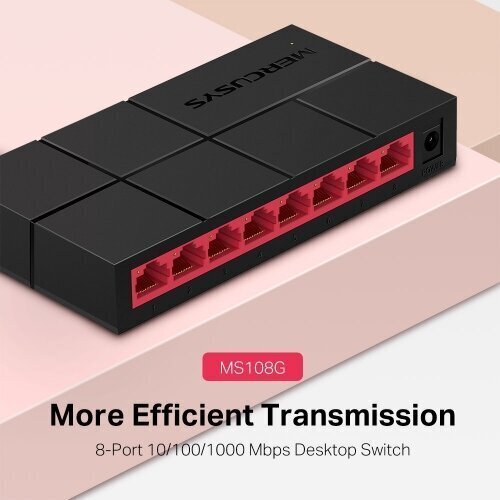 Mercusys MS108G 8-port Desktop Switch hind ja info | Võrgulülitid | hansapost.ee