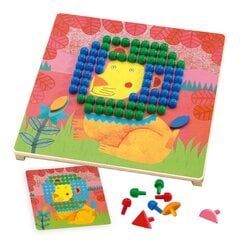 Мозаичная игра - Животные, Djeco DJ08137 цена и информация | Развивающие игрушки для детей | hansapost.ee