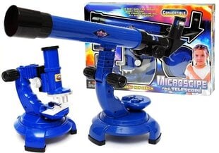 Laste mikroskoobi ja teleskoobi komplekt 2in1 hind ja info | Lean Toys Laste mänguasjad alates 3.a | hansapost.ee