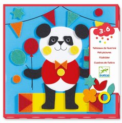 Набор для создания аппликаций с тканью Животные, Djeco DJ09863 цена и информация | Развивающие игрушки для детей | hansapost.ee