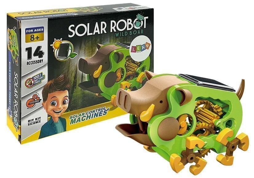 Päikesepatareiga robot "Wild boar" цена и информация | Arendavad laste mänguasjad | hansapost.ee