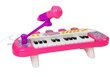 Klaver mikrofoniga, 24 klahvi, roosa цена и информация | Arendavad laste mänguasjad | hansapost.ee