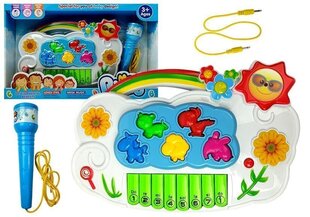 Arendav klaver mikrofoniga "Lilled" hind ja info | Lean Toys Laste mänguasjad alates 3.a | hansapost.ee