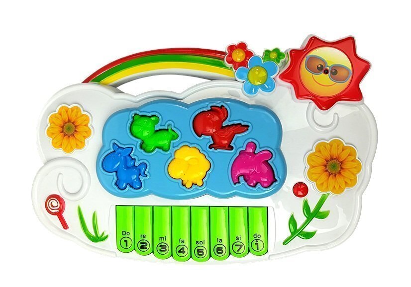 Arendav klaver mikrofoniga "Lilled" цена и информация | Arendavad laste mänguasjad | hansapost.ee