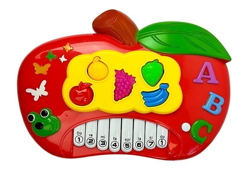 Arendav klaver mikrofoniga "Õun" цена и информация | Arendavad laste mänguasjad | hansapost.ee