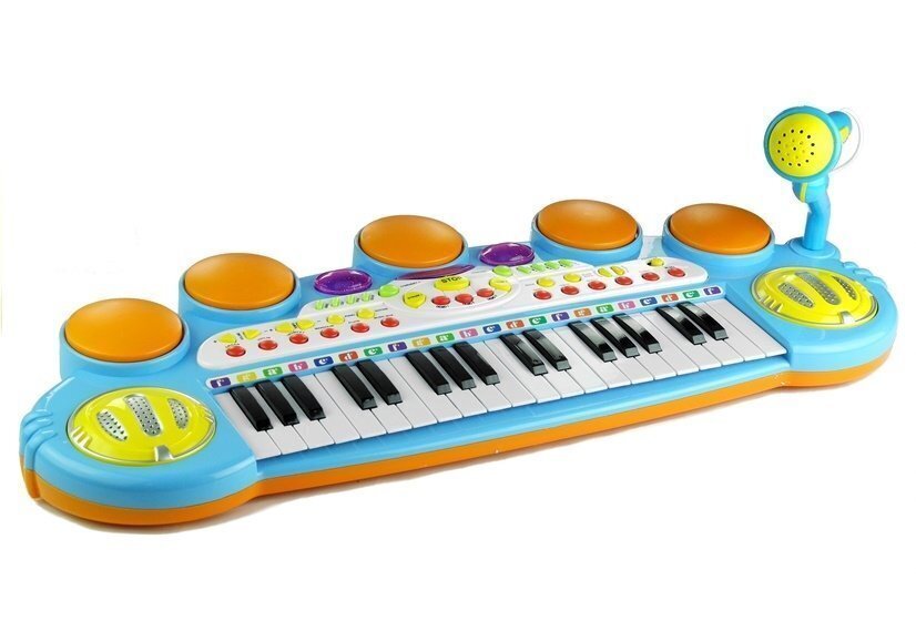 Klaver mikrofoni ja tooliga цена и информация | Arendavad laste mänguasjad | hansapost.ee
