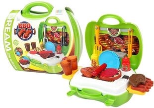 Mängu grill kohvris koos tarvikutega „BBQ“ hind ja info | Lean Toys Lastekaubad ja beebikaubad | hansapost.ee