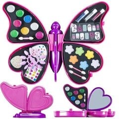 Детский набор для маникюра и макияжа, Бабочка, Розовый цена и информация | Косметика для мам и детей | hansapost.ee