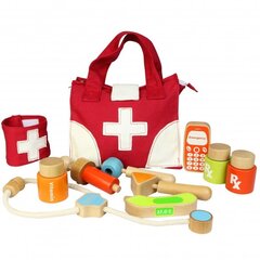 Деревянный набор врача с сумкой Masterkidz цена и информация | Игрушки для девочек | hansapost.ee