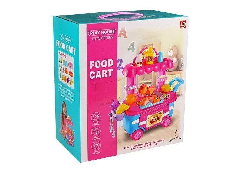 Mängu kiirtoidupood koos tarvikutega "Food Cart" цена и информация | Mänguasjad tüdrukutele | hansapost.ee