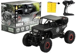 Машинка с дистанционным управлением Jeep R / C 1:18, черная цена и информация | Игрушки для мальчиков | hansapost.ee