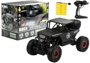 Машинка с дистанционным управлением Jeep R / C 1:18, черная  цена и информация | Игрушки для мальчиков | hansapost.ee