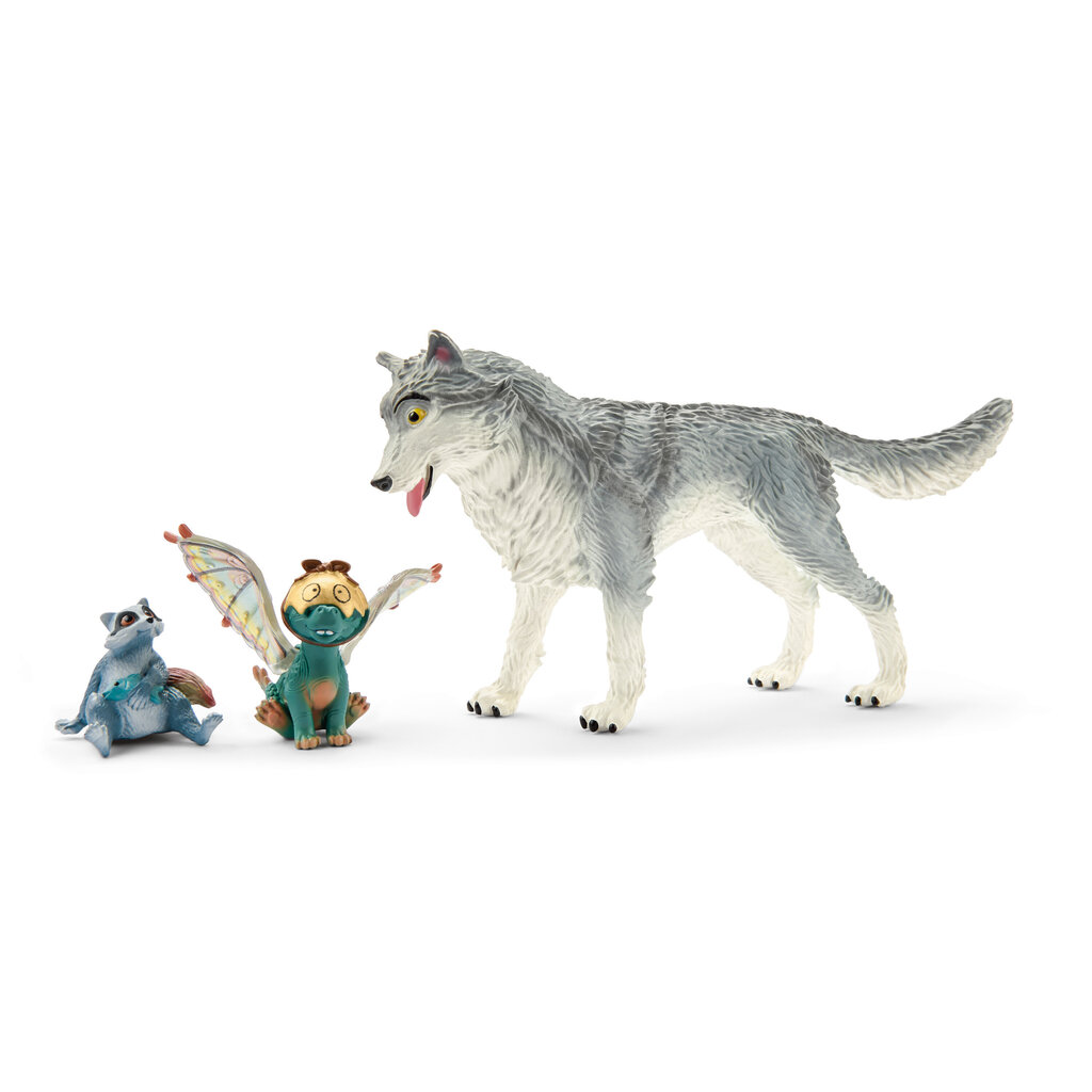 Hunt Lykos, pesukaru Nugur ja draakon Piuh Haldjamaailm Bayala Movie Schleich, 70710 hind ja info | Mänguasjad poistele | hansapost.ee