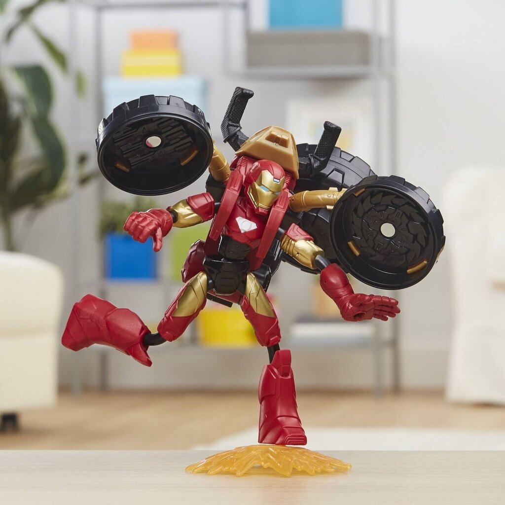 Kuju mootorrattaga Hasbro Avengers Bend N Flex hind ja info | Mänguasjad poistele | hansapost.ee