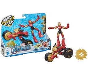 Kuju mootorrattaga Hasbro Avengers Bend N Flex hind ja info | Avengers Lelud | hansapost.ee