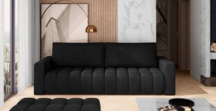 Pehme mööbli komplekt NORE Lazaro 15, must цена и информация | Комплекты мягкой мебели | hansapost.ee