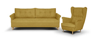 Комплект мягкой мебели Bellezza Elite I, желтый цена и информация | Комплекты мягкой мебели | hansapost.ee