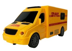 Kaugjuhitav DHL Truck helide ja tuledega цена и информация | Игрушки для мальчиков | hansapost.ee