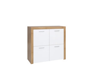 Шкафчик Balder 4D, белый/коричневый цена и информация | Шкафчики в гостиную | hansapost.ee