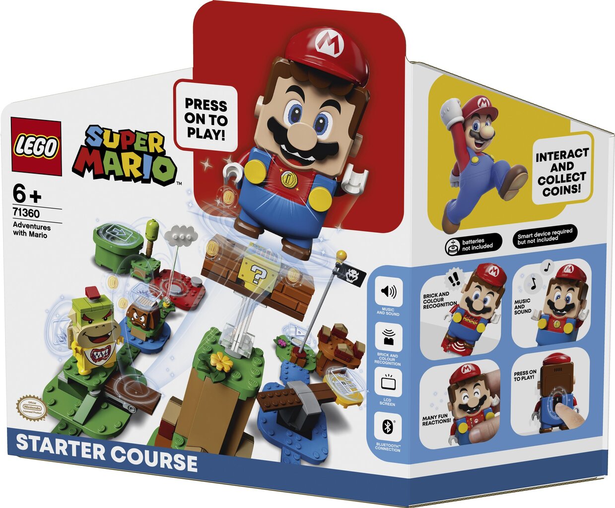 71360 LEGO® Super Mario Seiklused Mario stardipaketiga hind ja info | Klotsid ja konstruktorid | hansapost.ee