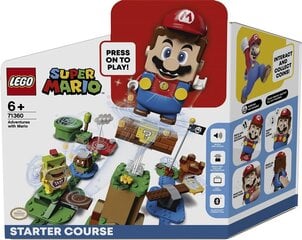 71360 LEGO® Super Mario Базовый набор приключений с Марио цена и информация | Конструкторы и кубики | hansapost.ee