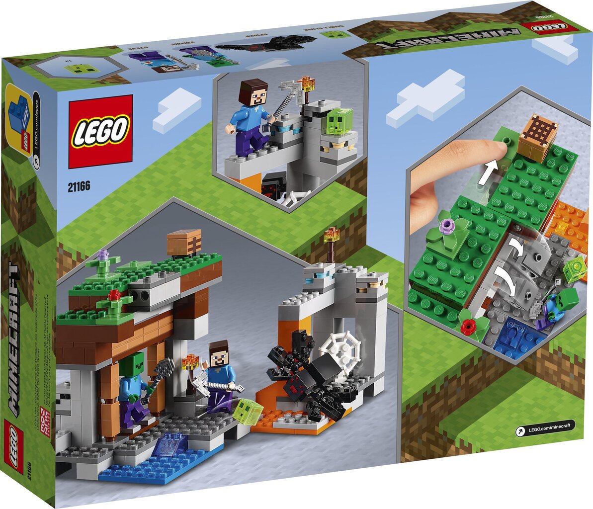 21166 LEGO® Minecraft Mahajäetud kaevandus цена и информация | Klotsid ja konstruktorid | hansapost.ee