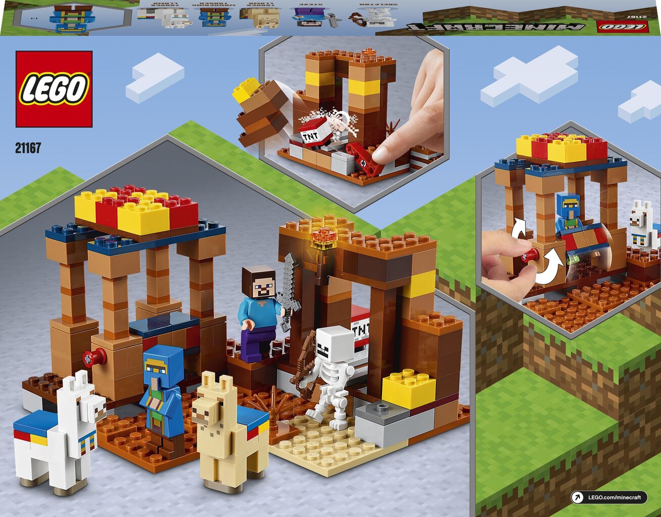 21167 LEGO® Minecraft Kauplemiskoht hind ja info | Klotsid ja konstruktorid | hansapost.ee