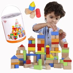Деревянные блоки 100 шт. цена и информация | Tooky Toy Товары для детей и младенцев | hansapost.ee