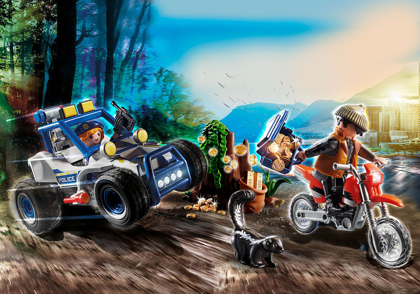 70570 PLAYMOBIL® City Action Politsei missioon maasturiga цена и информация | Klotsid ja konstruktorid | hansapost.ee