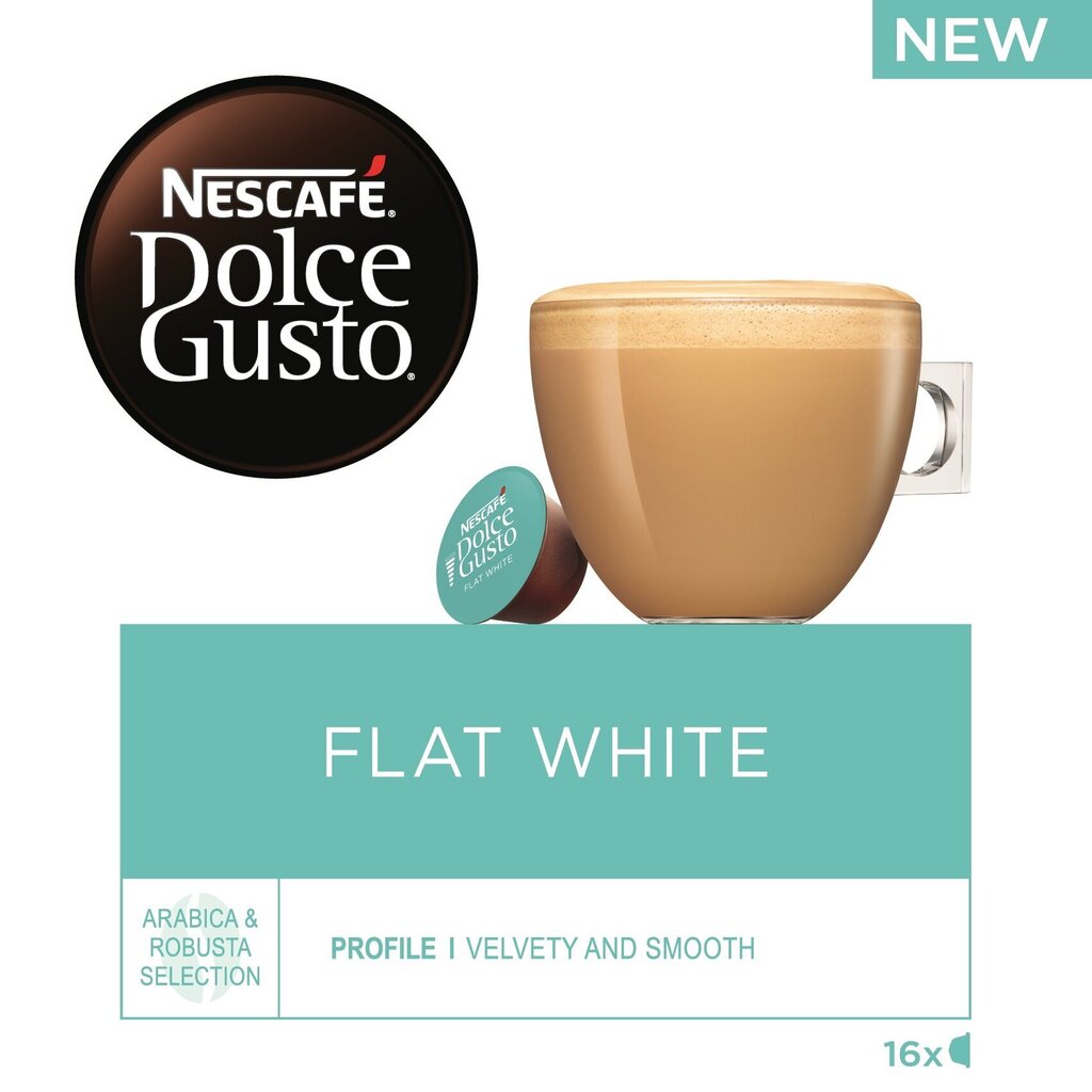 Kohvikapslid Dolce Gusto Flat White, 16 kaps hind ja info | Kohv ja kakao | hansapost.ee