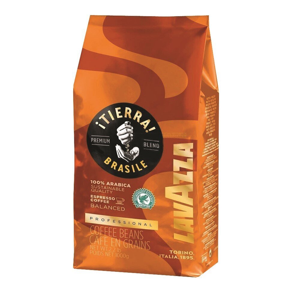 Kohvioad Lavazza Tierra Origins Brazil 100% Arabica, 1 kg hind ja info | Kohv ja kakao | hansapost.ee