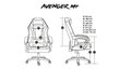 Mänguritool Fury Avenger M+, must/valge hind ja info | Kontoritoolid | hansapost.ee