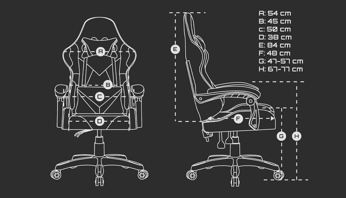 Mänguritool Fury Avenger L, must/valge hind ja info | Kontoritoolid | hansapost.ee