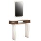 Laua ja peegli komplekt Kalune Design 845, valge/pruun hind ja info | Meigilauad | hansapost.ee